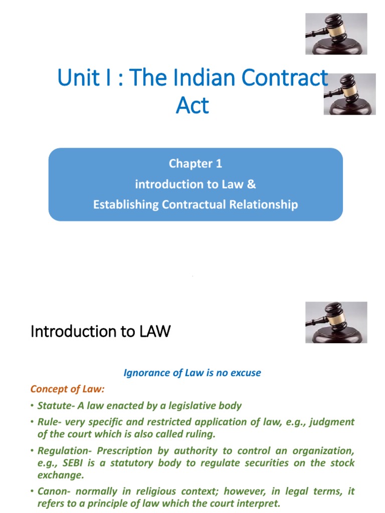 Indian Contract Act: Law Basics Explained | PDF | Offer And Acceptance ...