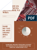 Ang Katayuan NG Filipino Sa Mga Global Na Wika