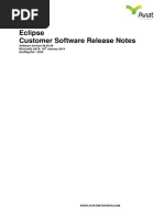 Eclipse 08.05.08 Customer Software Release Notes