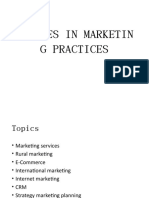 Changes in Marketin G Practices