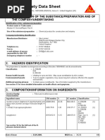 Sikadur 31 MSDS
