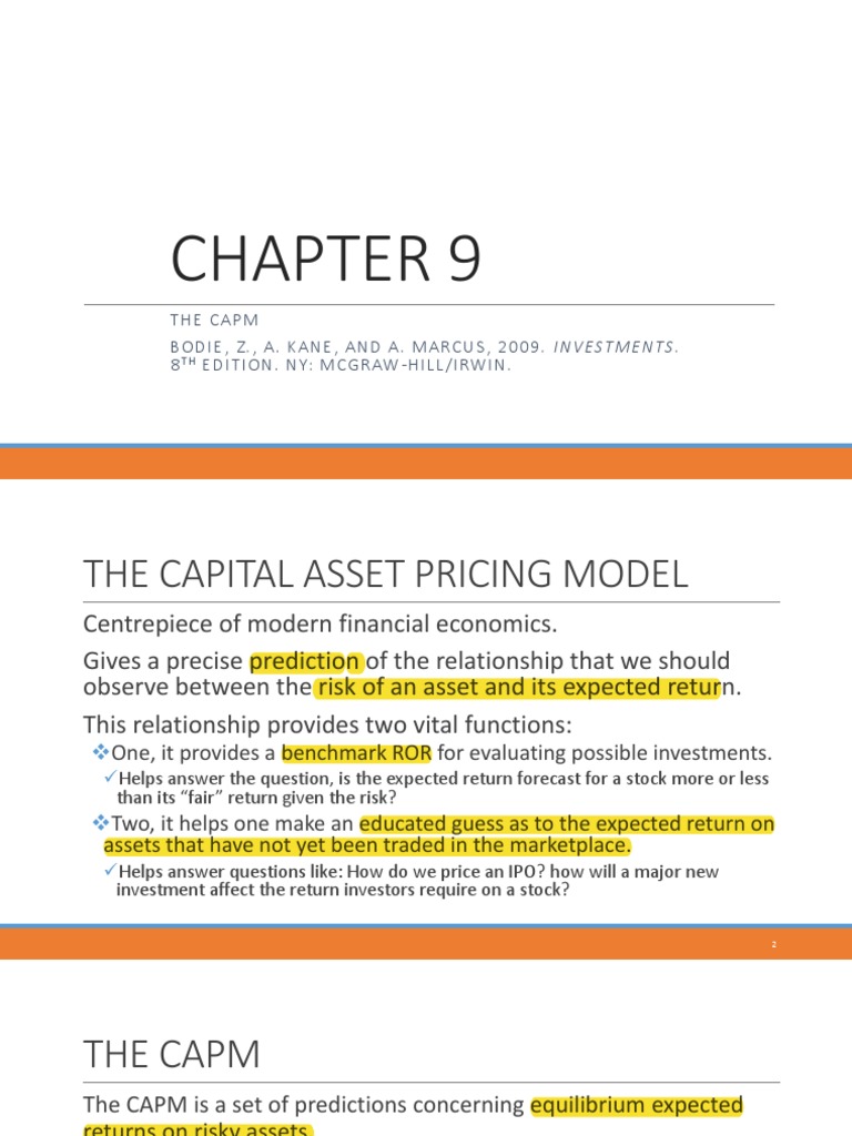 Econ 122 Lecture 16 CAPM 1 | PDF | Capital Asset Pricing Model | Beta ...