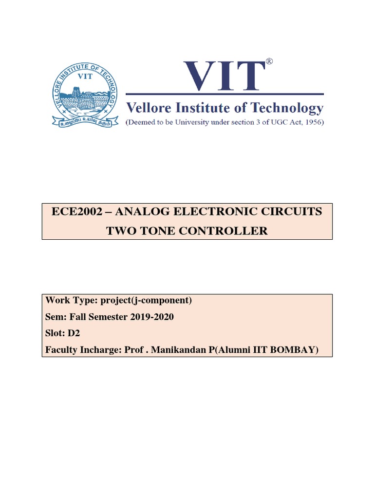 Analog Electronics Project Pdf Amplifier Electrical Network