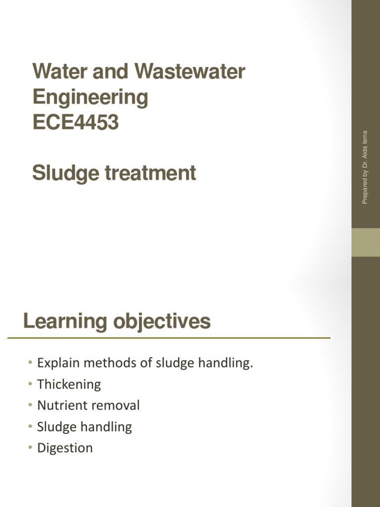 Optimization Of Sludge Treatment Thickening Dewatering Conditioning