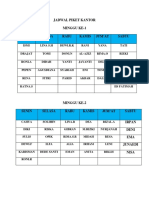 Jadwal Piket Kantor