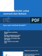 Manfaat IBADAH Untuk Jasmani Dan Rohani