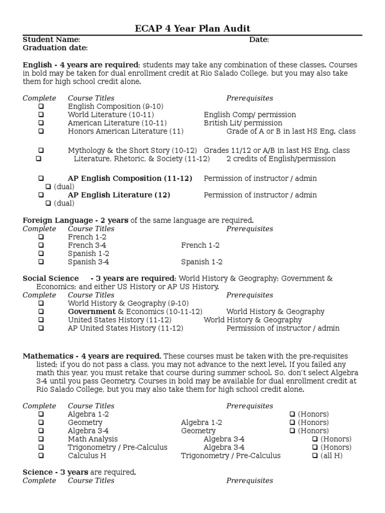 Ecap Student Audit Form | PDF | Precalculus | Graphic Design