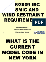 Seismic Wind Restraint Requirements NY 11-7-13