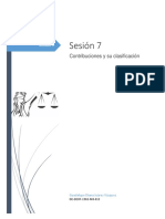 Sesión 7: Contribuciones y Su Clasificación