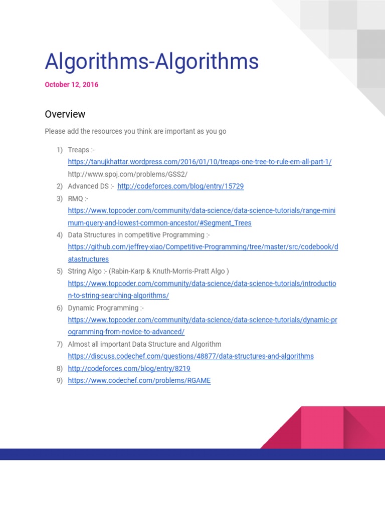 Algorithms-Algorithms: October 12, 2016 | PDF | Mathematical Logic ...