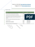 GATE 2020 - Syllabus and Weightage