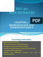Biomolecules and Thermodynamics Fundamentals