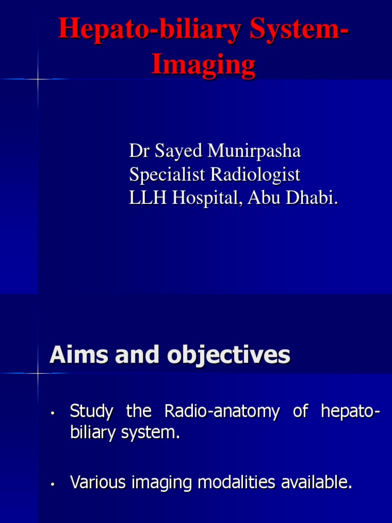 Imaging Techniques for Hepatobiliary System | PDF | Liver | Gallbladder