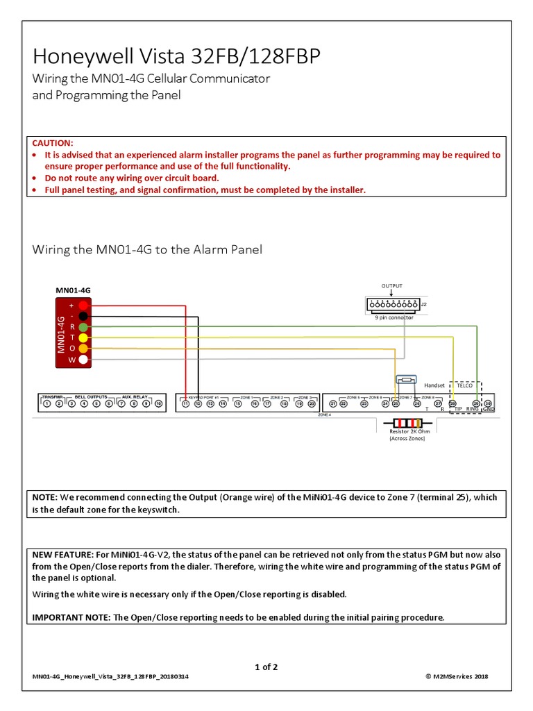 Conexión y Programación Vista 32FB y 128FBP PDF Telephony