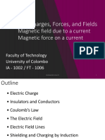 Electric Charges, Forces, and Fields: Magnetic Field Due To A Current Magnetic Force On A Current