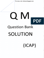 QM QB Solution (ICAP)