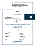 Etude Et Dimensionnement D'un Réseau Anti-Incendie Sonatrach Béjaia