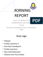 Morning Report 21 Oktober 19