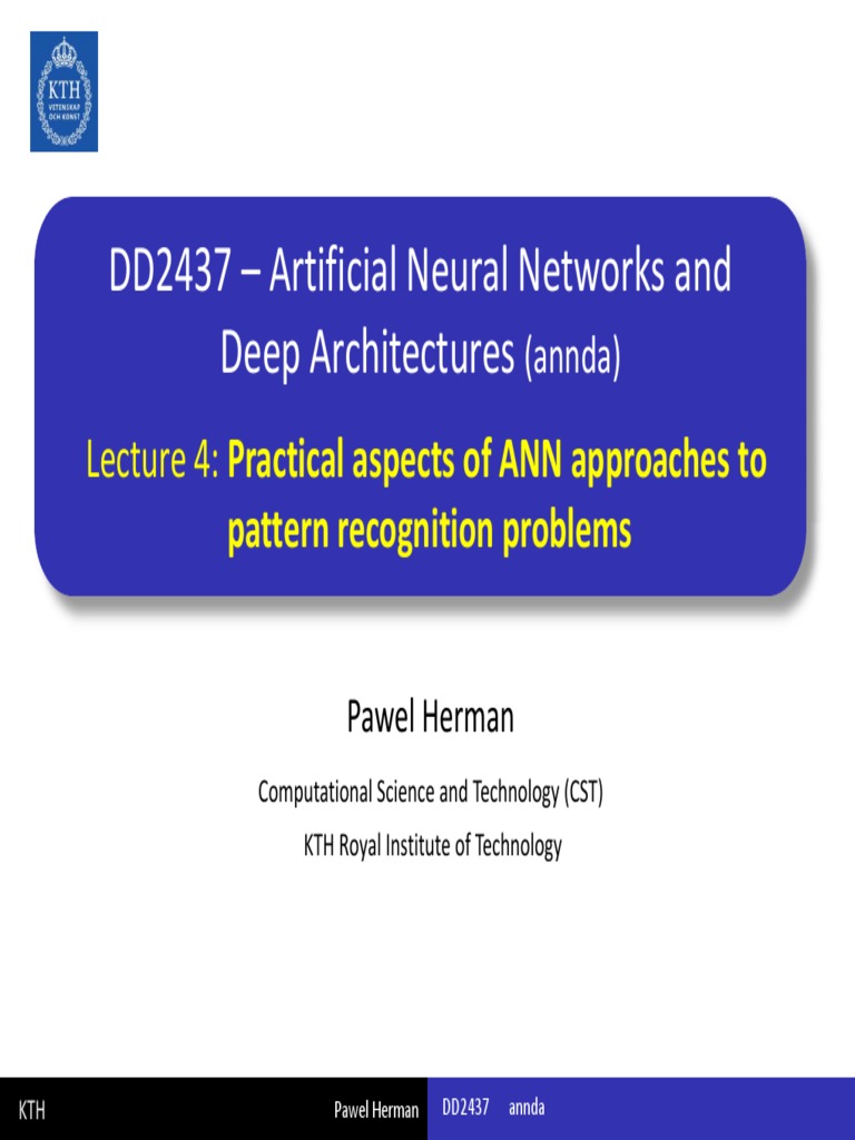 Practical Aspects of ANN in Pattern Recognition | PDF | Pattern ...