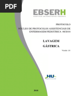 PROTOCOLO LAVAGEM GÁSTRICA