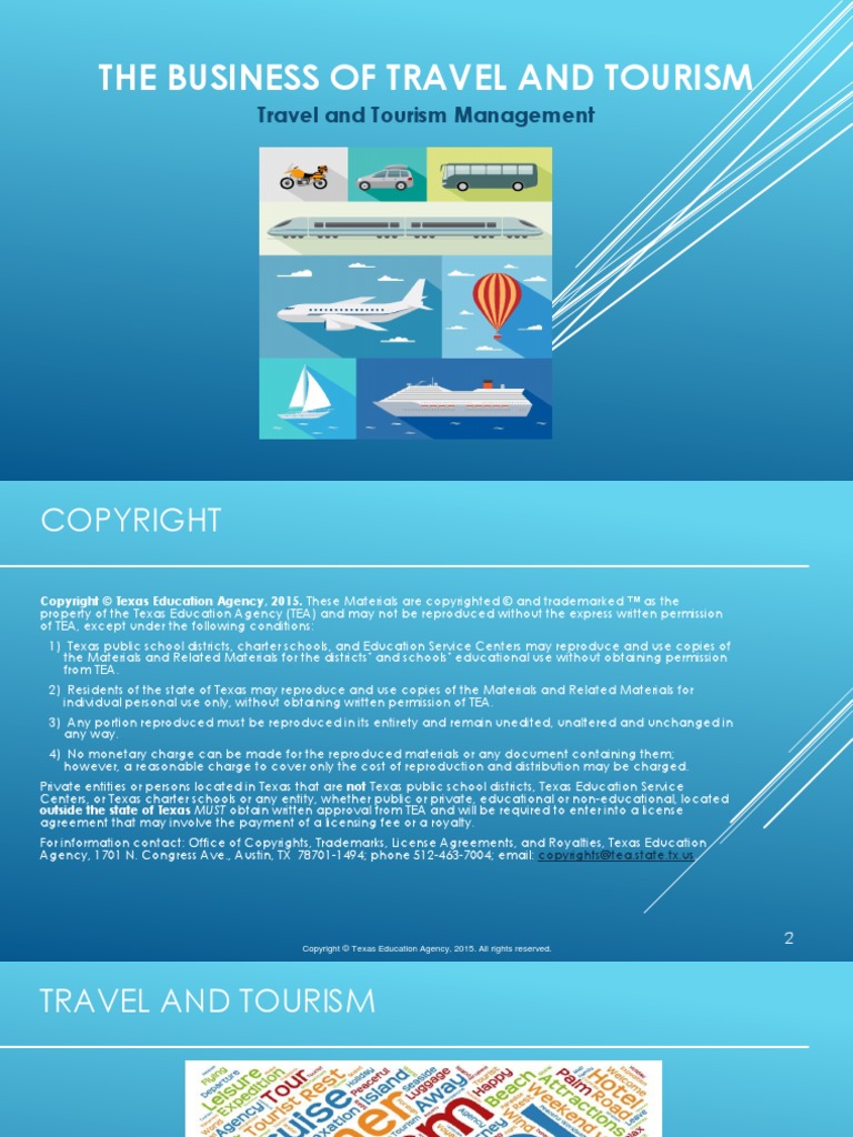 The Business of Travel and Tourism PDF License Copyright