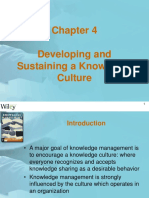 Developing and Sustaining A Knowledge Culture