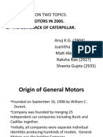 General Motors and Caterpillar