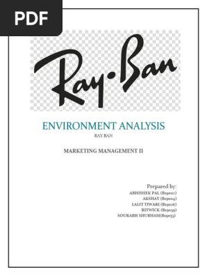 Environment Analysis Rayban