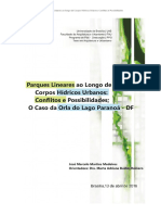 Conflitos na Orla do Lago Paranoá e Planejamento de Parques Lineares