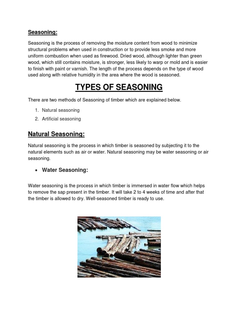 Seasoning PDF Lumber Building Engineering