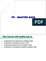 PP Master Data Presentation