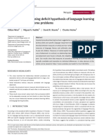 Procedural learning hypothesis of language disorders faces reliability problems