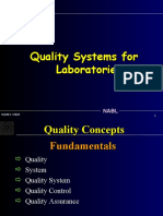Quality Systems For Laboratories