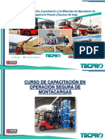 Curso de Capacitacion en Operacion Segura de Montacargas