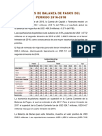 Analisis de Balanza de Pagos Del Periodo 2016