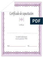 Certificado de Capacitación PDF