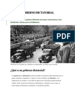 Gobiernos dictatoriales: causas, consecuencias y cómo identificarlos