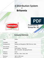 Sales N Distribution of Britania