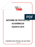 Informe Proyectos Académicos