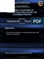Suitable Locations of Parking Facilities Within The Catarman Proper