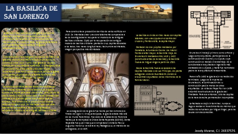 Análisis de la Basílica de San Lorenzo | PDF | Estilos arquitectonicos