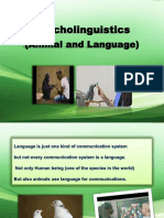 Psycholinguistic. Animal and Language