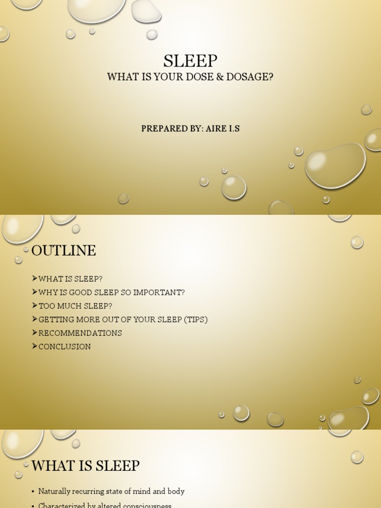 Essential Sleep Tips and Dosage Guide | PDF | Sleep | Physiology