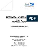 Technical Instruction for CSA-71A Compressor Unit