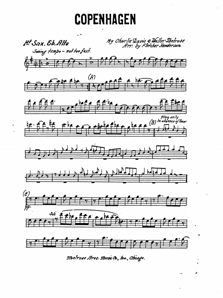 Copenhagen (Fletcher Henderson) PDF