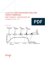 Step-By-Step Pushover Analysis Using Csibridge: WSP Canada - Vancouver, BC