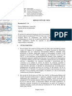 Sentencia de Vista Del Poder Judicial - Amparo PDF