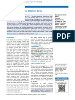 Infant Formula and Early Childhood Caries