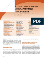 Acute Complications Associated With Hemodialysis