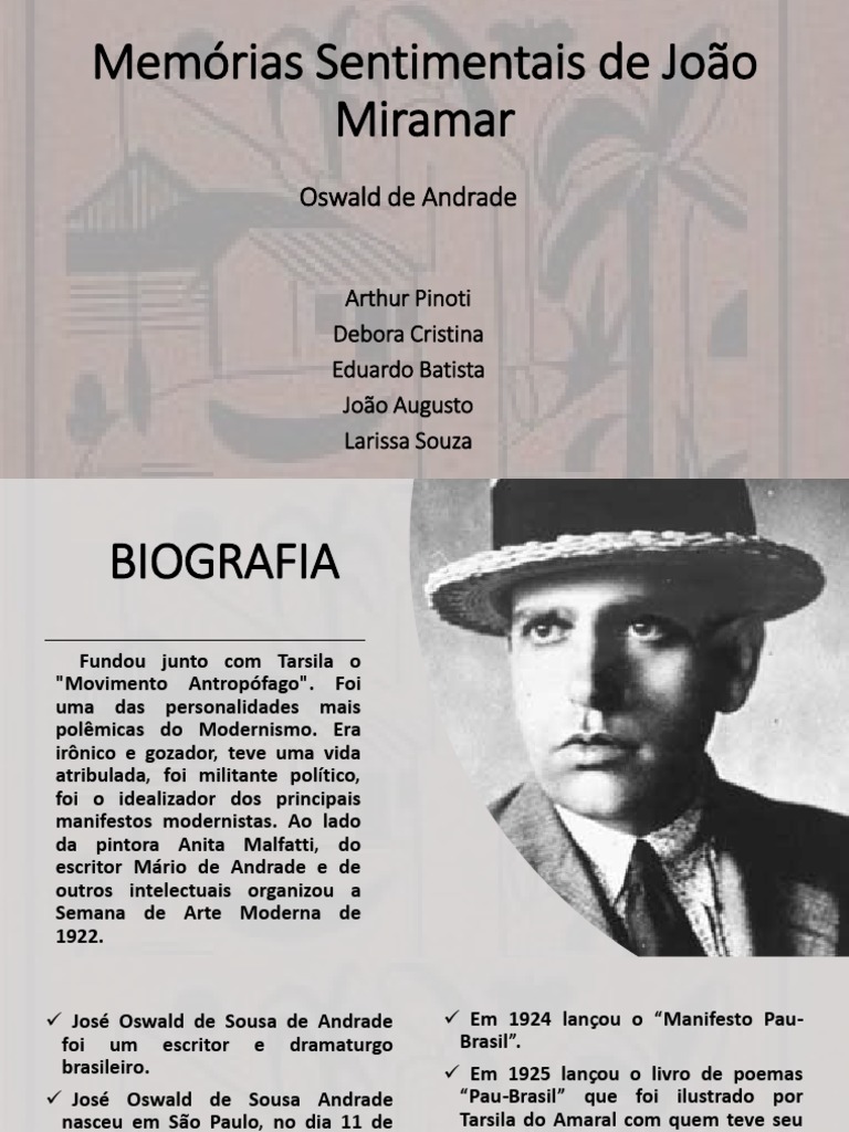 Memórias Sentimentais de João Miramar PDF
